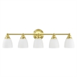 Livex Lighting Somerville Bath Light in Polished Brass