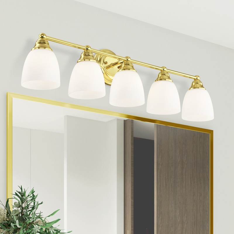 Livex Lighting Somerville Bath Light in Polished Brass