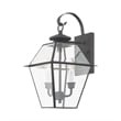 Livex Lighting Westover 2 Light Outdoor Wall Lantern in Charcoal