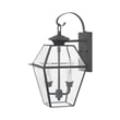 Livex Lighting Westover 2 Light Outdoor Wall Lantern in Charcoal