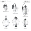 Livex Lighting Westover 2 Light Outdoor Wall Lantern in Charcoal