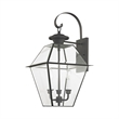 Livex Lighting Westover Outdoor Wall Lantern in Charcoal