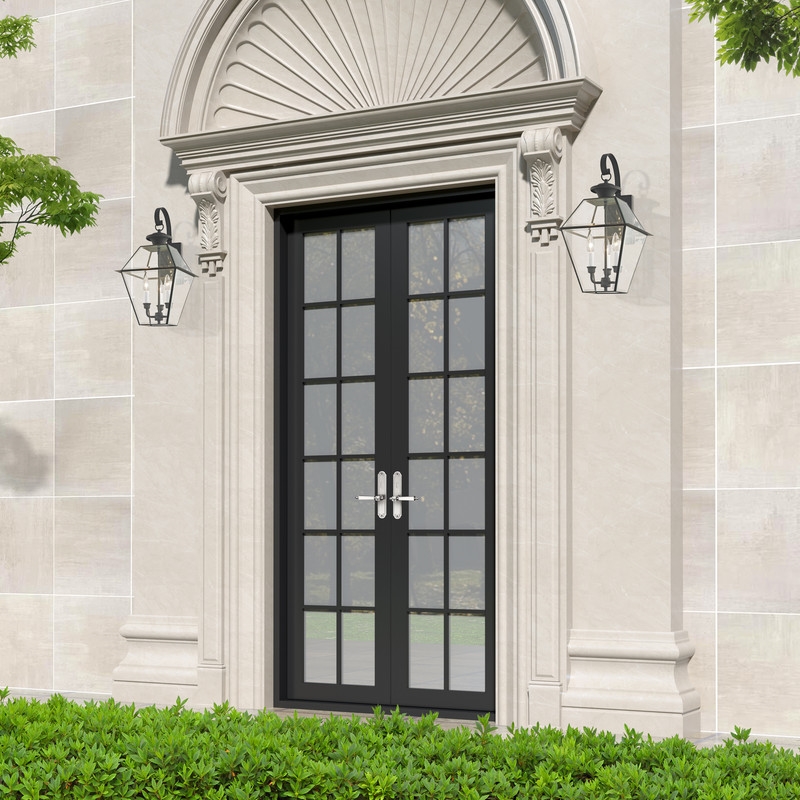Livex Lighting Westover Outdoor Wall Lantern in Charcoal