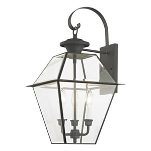 Livex Lighting Westover Outdoor Wall Lantern in Charcoal