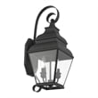 Livex Lighting Exeter 2 Light Outdoor Wall Lantern in Black