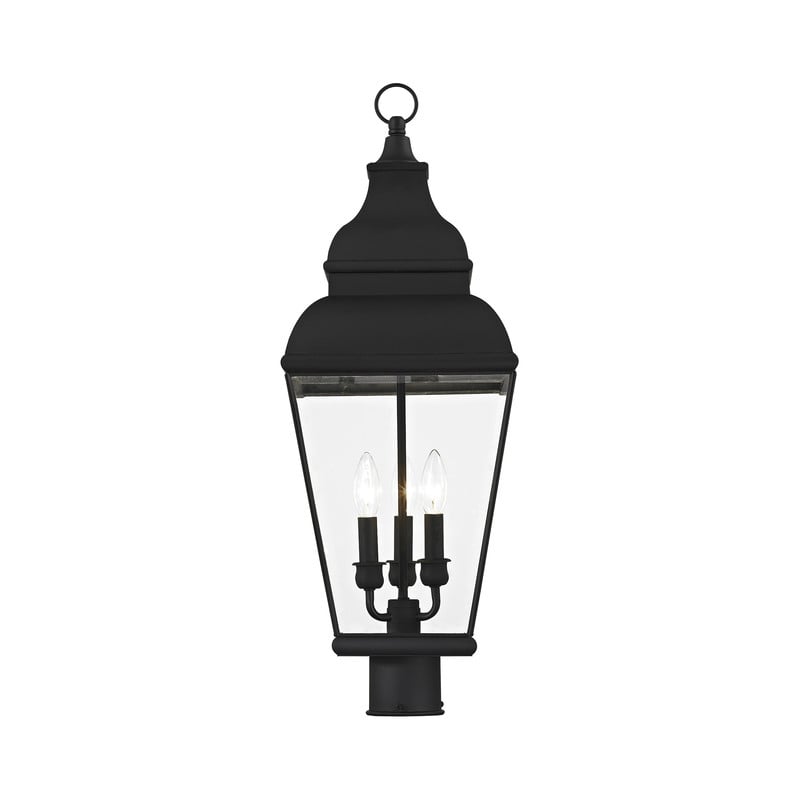 Livex Lighting Exeter Post-Top Lanterm in Black