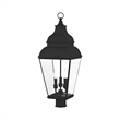 Livex Lighting Exeter Post-Top Lanterm in Black