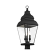 Livex Lighting Exeter Post-Top Lanterm in Black