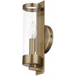 Livex Lighting Castleton 1 ADA Wall Sconce in Antique Brass