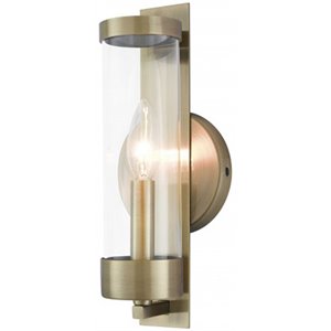 Livex Lighting Castleton 1 ADA Wall Sconce in Antique Brass
