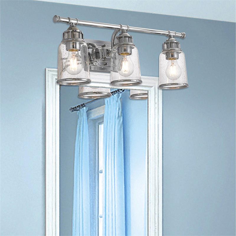 Livex Lighting Lawrenceville 3 Light Bath Vanity Light in Nickel