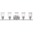 Livex Lighting Lawrenceville 5 Light Bath Vanity Light in Polished Chrome