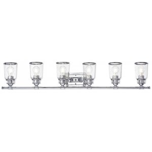 Livex Lighting Lawrenceville 6 Light Bath Vanity Light in Polished Chrome