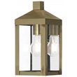 Livex Lighting Nyack Outdoor Wall Lantern in Antique Brass