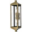 Livex Lighting Nyack 2 Light Outdoor Wall Lantern in Antique Brass