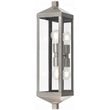 Livex Lighting Nyack 2 Light Outdoor Wall Lantern in Nickel