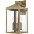 Livex Lighting Nyack 3 Light Outdoor Wall Lantern in Antique Brass
