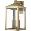 Livex Lighting Nyack 3 Light Outdoor Wall Lantern in Antique Brass