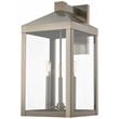 Livex Lighting Nyack 3 Light Outdoor Wall Lantern in Nickel
