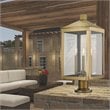 Livex Lighting Nyack 3 Light Outdoor Post Lantern in Antique Brass