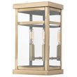 Livex Lighting Hopewell 2 Light Outdoor Wall Lantern in Antique Brass