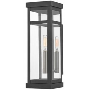 Livex Lighting Hopewell Outdoor Wall Lantern in Black