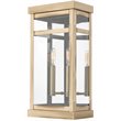 Livex Lighting Hopewell 2 Light Outdoor Wall Lantern in Antique Brass