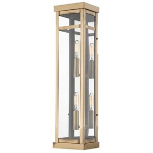 Livex Lighting Hopewell 2 Light Outdoor Wall Lantern in Antique Brass
