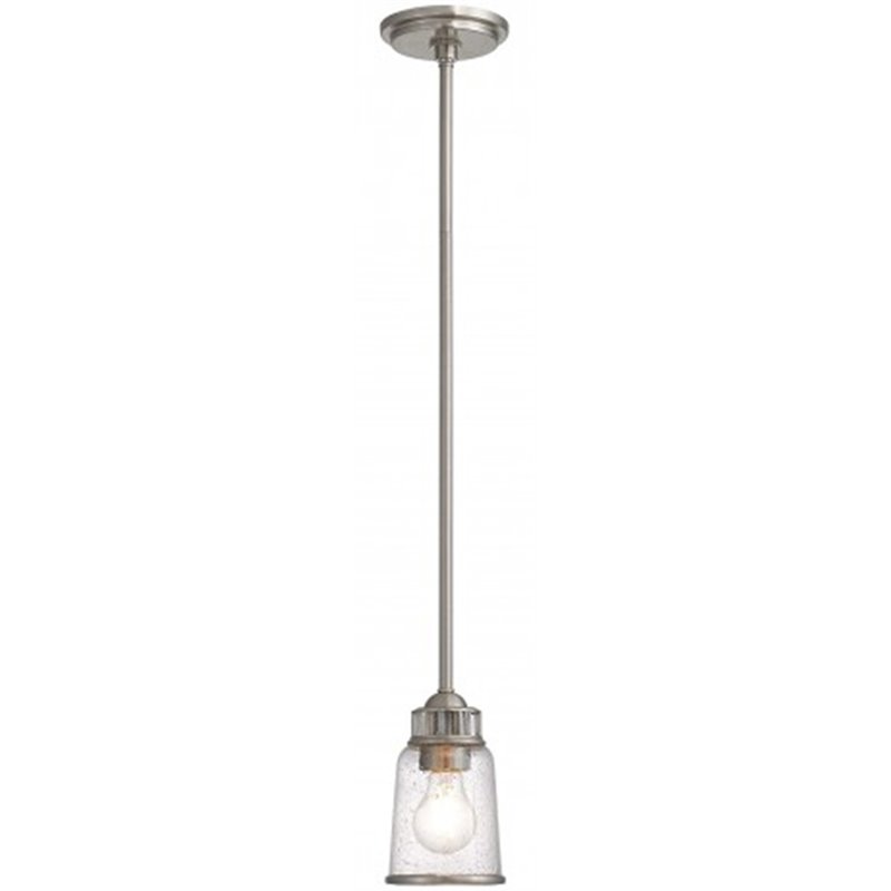 Livex Lighting Lawrenceville Mini Pendant Light in Brushed Nickel