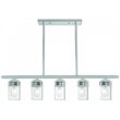Livex Lighting Harding 5 Light Linear Chandelier in Polished Chrome