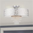 Livex Lighting Allendale 4 Light Semi Flush Mount in Polished Chrome