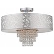 Livex Lighting Allendale 4 Light Semi Flush Mount in Polished Chrome
