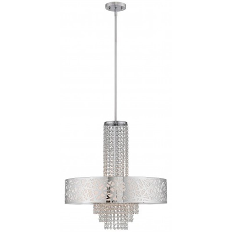 Livex Lighting Allendale 5 Light Pendant Light in Polished Chrome