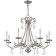Livex Lighting Daphne 8 Light Chandelier in Brushed Nickel