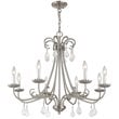 Livex Lighting Daphne 8 Light Chandelier in Brushed Nickel