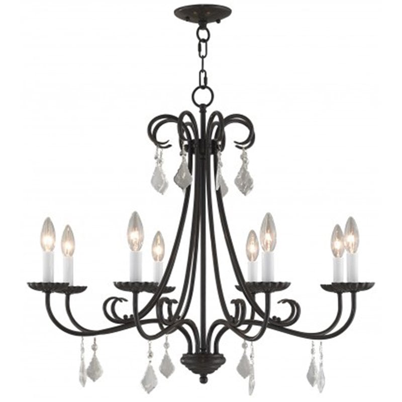 Livex Lighting Daphne 8 Light Chandelier in English Bronze