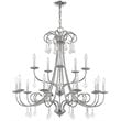 Livex Lighting Daphne 15 Light Foyer Chandelier in Polished Chrome