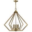 Livex Lighting Prism 6 Light Chandelier in Antique Brass