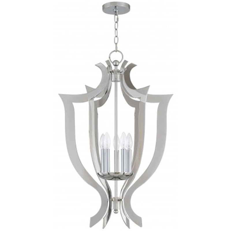 Livex Lighting Aldrich 5 Light Chandelier in Polished Chrome