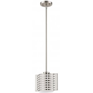 Livex Lighting Hilliard Mini Pendant Light in Brushed Nickel