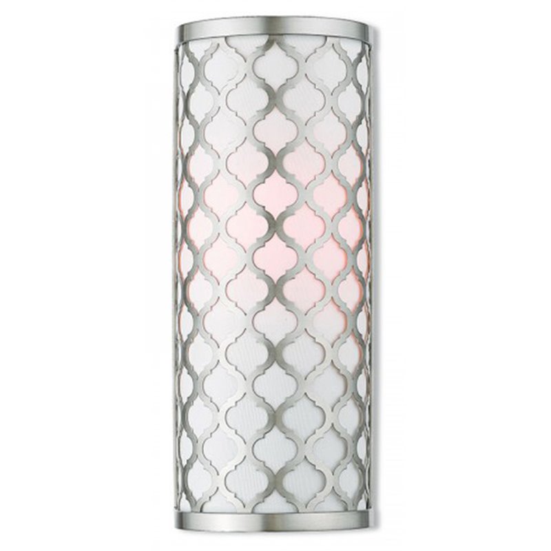 Livex Lighting Arabesque ADA Wall Sconce in Brushed Nickel