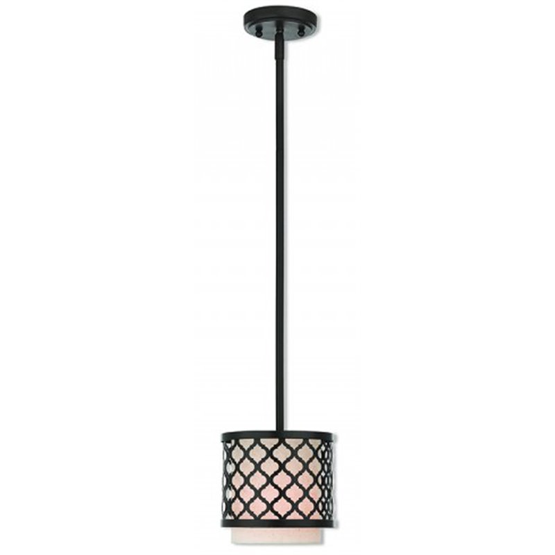 Livex Lighting Arabesque Mini Pendant Light in English Bronze