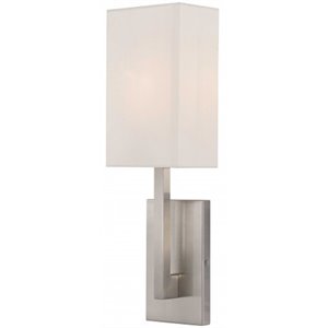 Livex Lighting Hayworth ADA Wall Sconce in Brushed Nickel