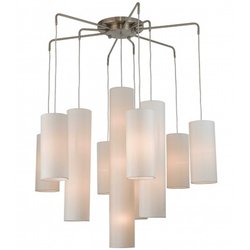 Livex Lighting Strathmore 15 Light Foyer Chandelier in Brushed Nickel