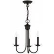 Livex Lighting Estate 3 Light Chandelier in Bronze