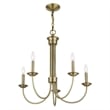 Livex Lighting Estate 5 Light Chandelier in Antique Brass