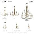 Livex Lighting Estate 5 Light Chandelier in Antique Brass