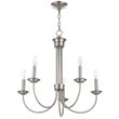 Livex Lighting Estate 5 Light Chandelier in Brushed Nickel