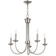 Livex Lighting Estate 5 Light Chandelier in Brushed Nickel