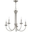 Livex Lighting Estate 5 Light Chandelier in Brushed Nickel